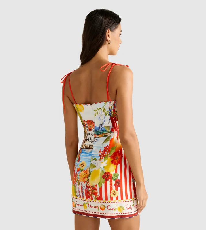 forever new  SIERRA Printed Strappy Mini Dress for Women | Best Price UAE